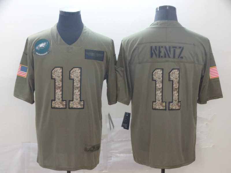 Nike Eagles 11 Carson Wentz 2019 Olive Camo Salute To Service Limited Jersey,We sell and wholesale Nike Eagles 11 Carson Wentz 2019 Olive Camo Salute To Service Limited Jersey on line form chian!